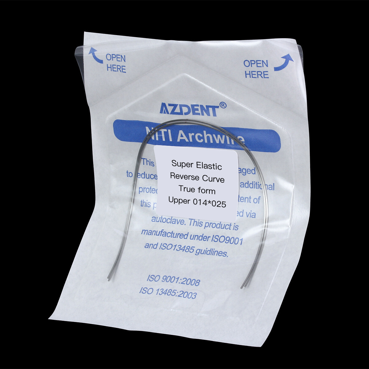 AZDENT Dental Orthodontic Arch Wire Super Elastic Niti Reverse Curve Rectangular