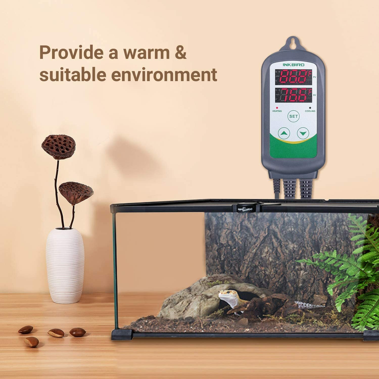 Inkbird Digital Heat Cool Temperature controller ITC-308S Aquarium Plastic Probe