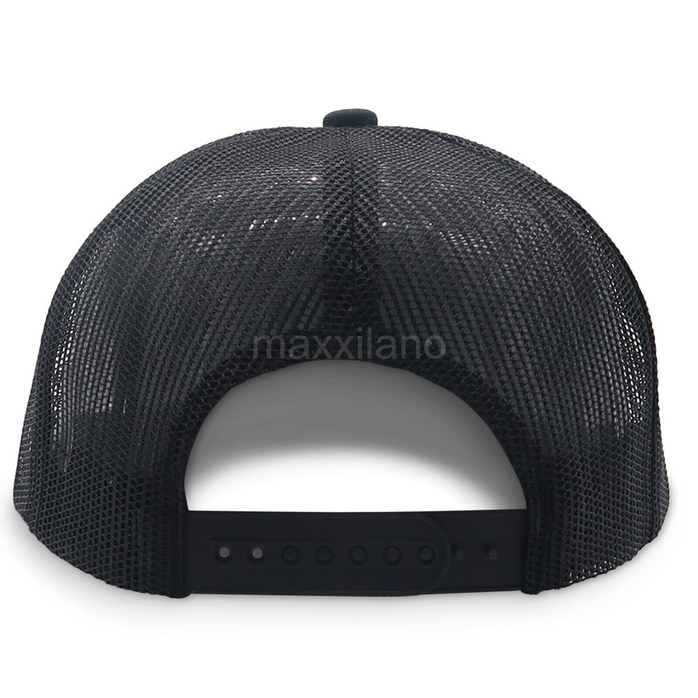 Snapback Hat Cotton Mesh Solid Flat Brim Style Baseball Cap Trucker Men Visor