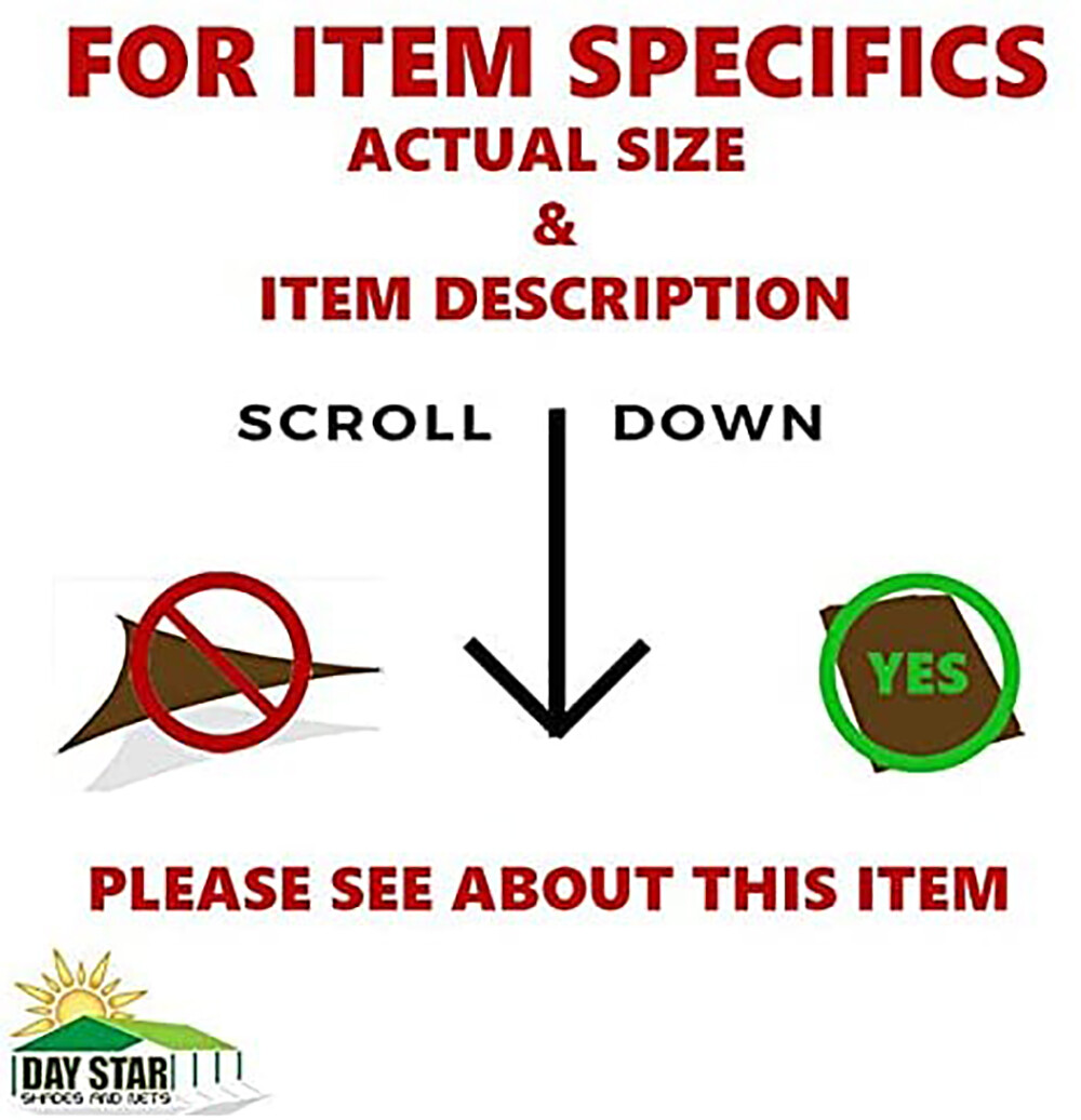 (White) Super Heavy Duty Mesh Tarp Net Sail Sun Shade Awning and Fence Screen