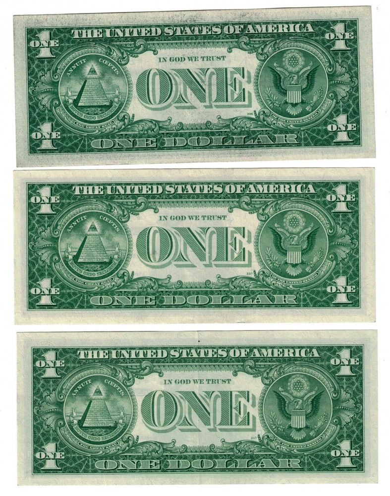 1957 $1 ONE DOLLAR SILVER CERTIFICATE STAR NOTE UNC./PRICE FOR EACH NOTE.