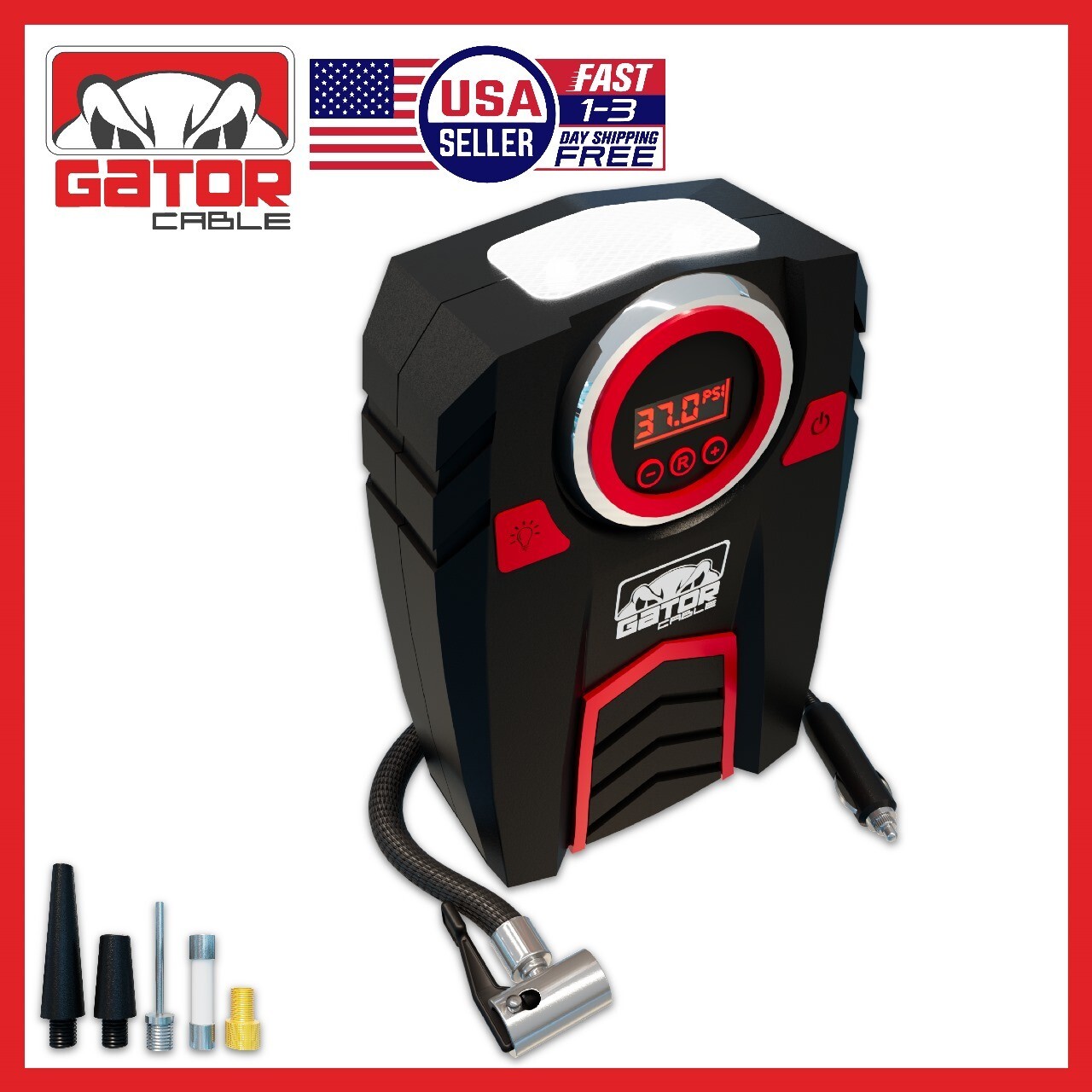 Car Tire Air Pump Inflator Compressor Digital Electric Auto Portable 150PSI 12V