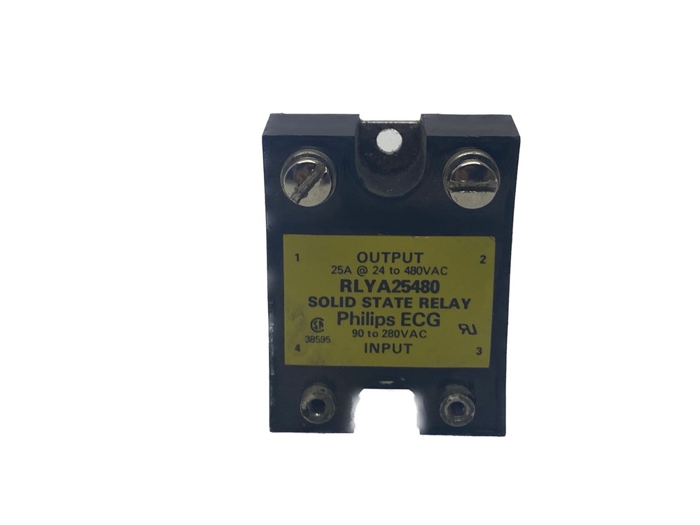 USED Philips ECG 25A @ 24-480VAC Output 90-280VAC Input Solid State Relay