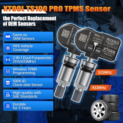 TP150 TPMS Programming Tool with 2PCS Sensors - Universal TPMS Scanner