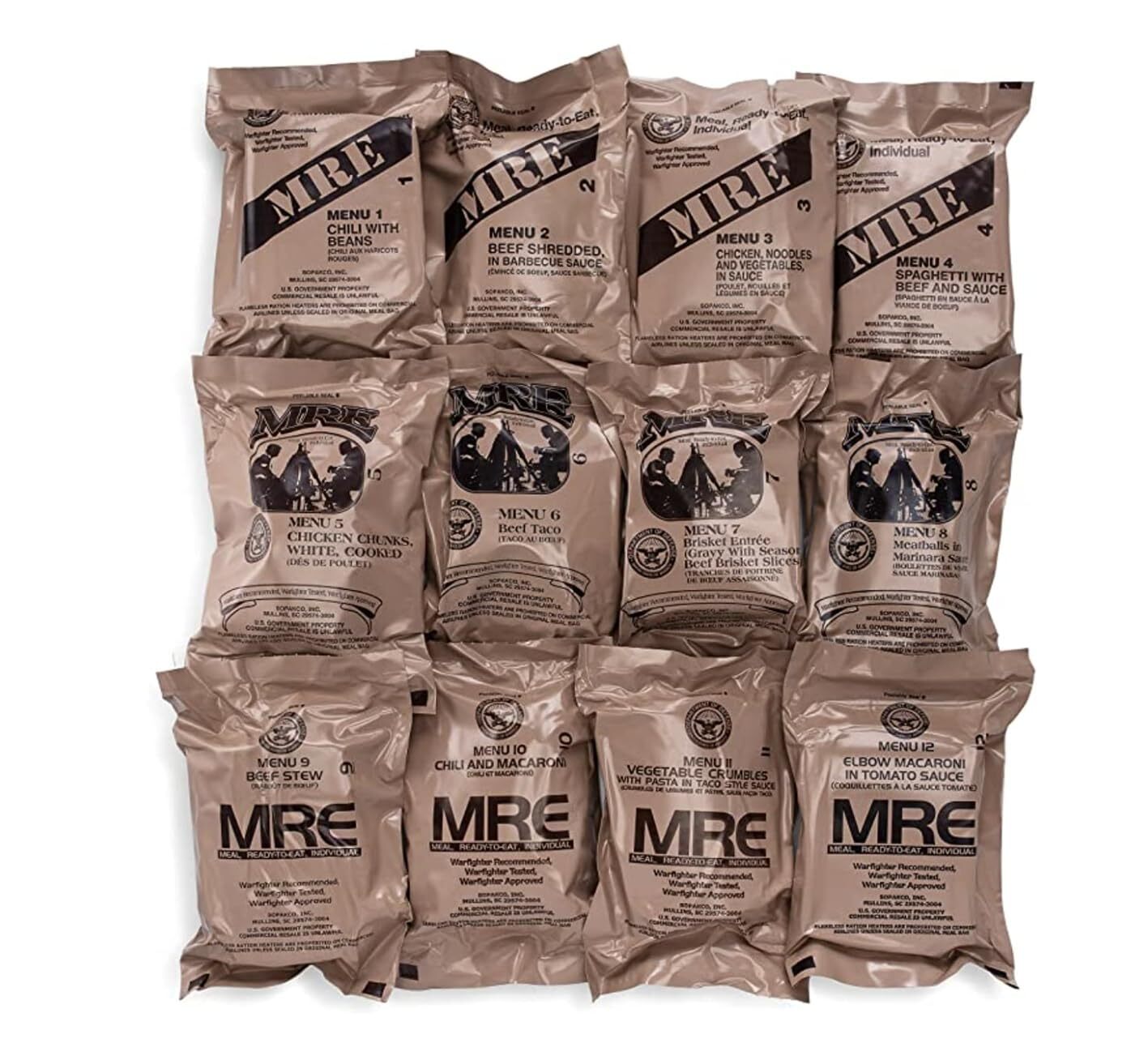 Wornick MRE Meals Ready to Eat, Emergency Food Supply, Survival Camping Outdoor