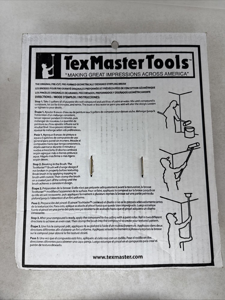 TexMaster Tools TexMaster 8” Original #9901 Stipple Brush