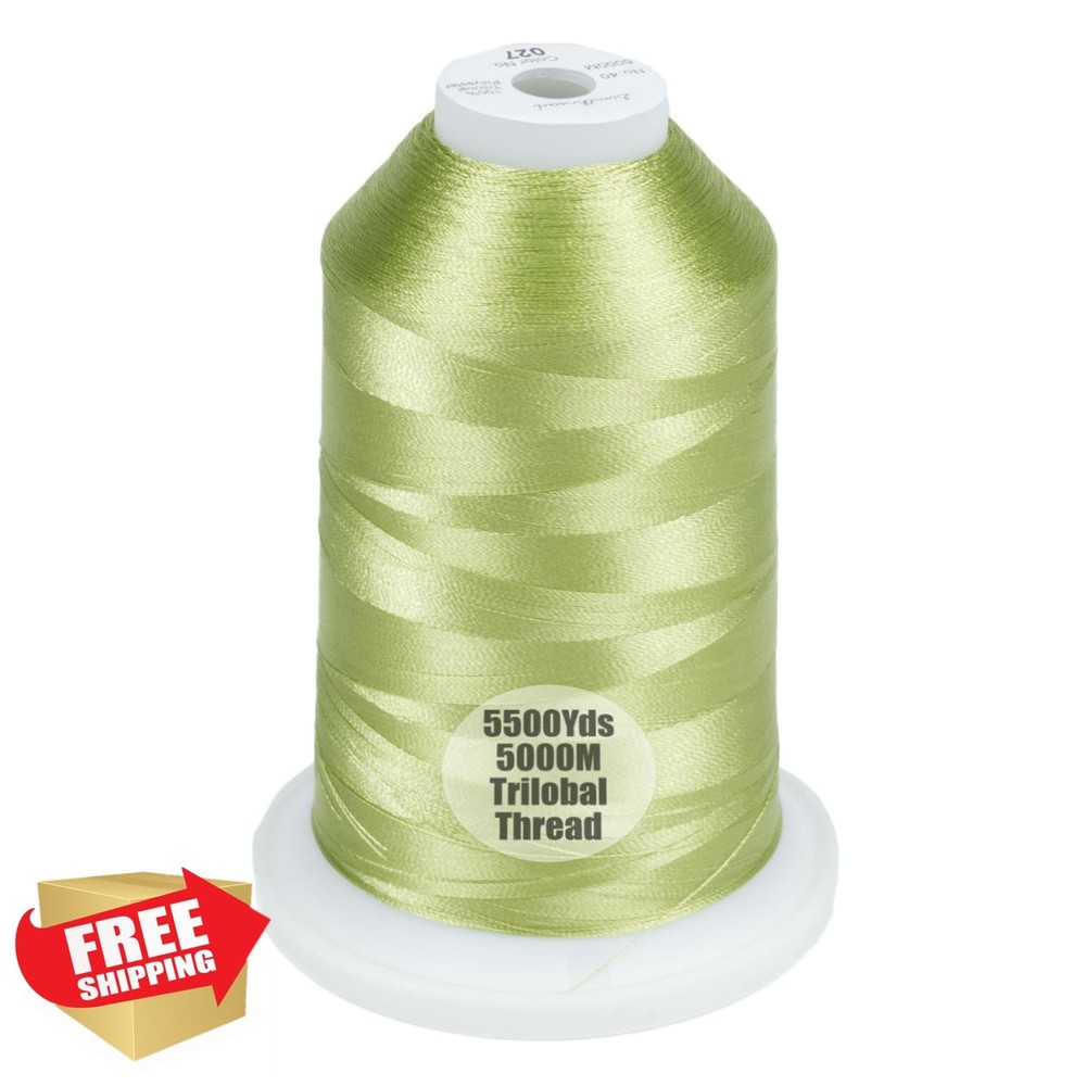 Simthread Fresh Green 40wt Polyester Thread 5000M Spool