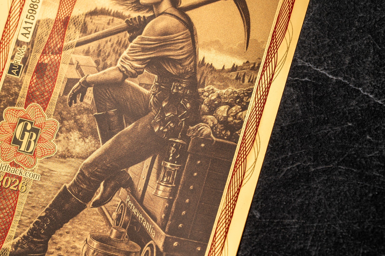 2026 - 10 IDAHO Goldback Aurum Gold Foil Note 1/100 oz 24kt .999 Fine PRESALE