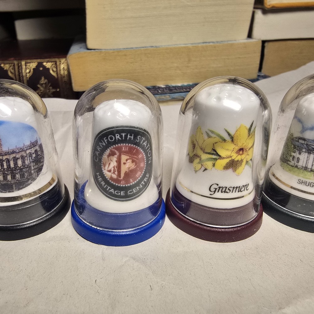 5 Assorted Vintage Thimbles Novelty Unique