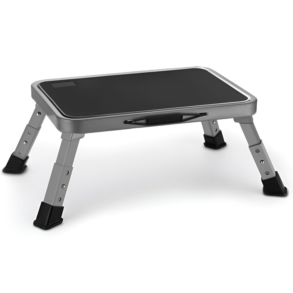 Jocauto Foldable Step Stool, Adjustable Step Stool with a Non-Slip Platform, Ste