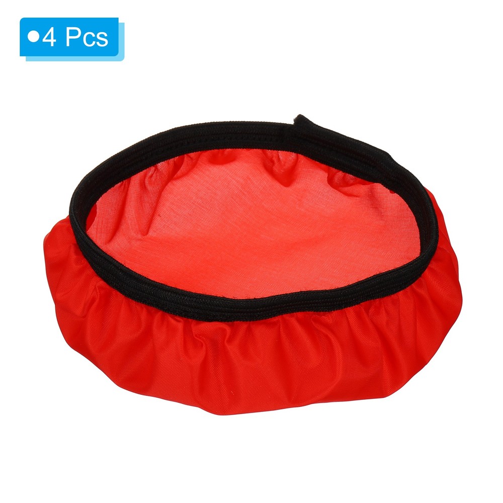 4pcs 7" 18cm Soft Diffuser Lamp Cover Light Strobe Reflector Lamp Sock Red