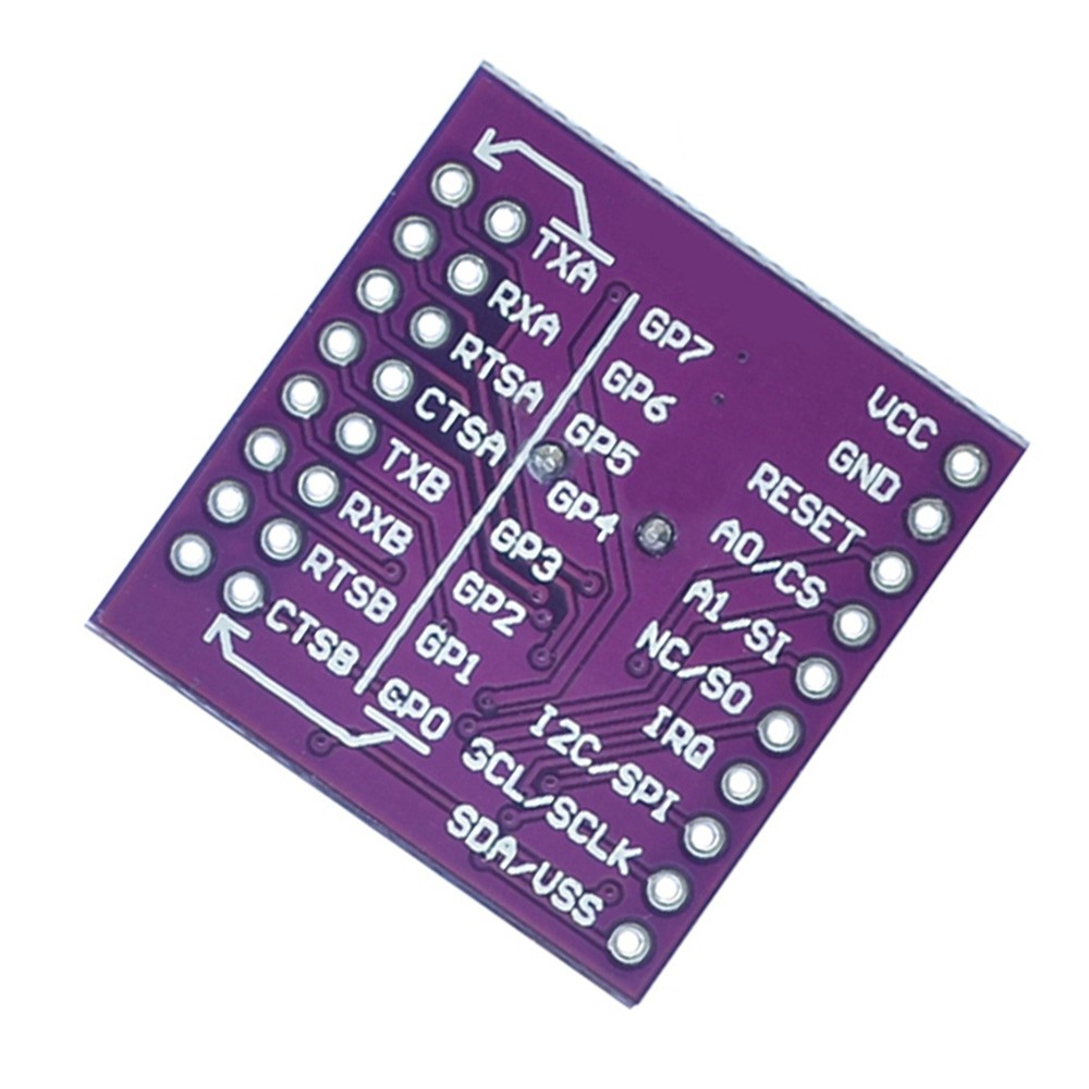MCU-752 SC16IS752 I2C/SPI Bus Interface to Dual Channel UART Conversion Module