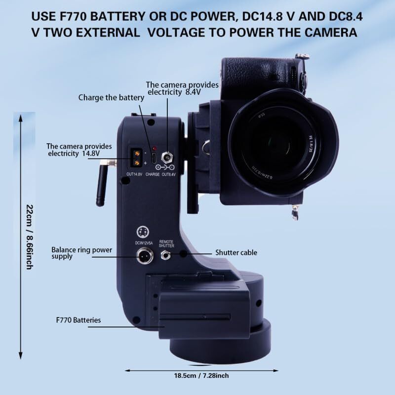 ZIFON PT5000 360 Auto Motorized Rotating Panoramic Head Stabilizer Camera DSLR