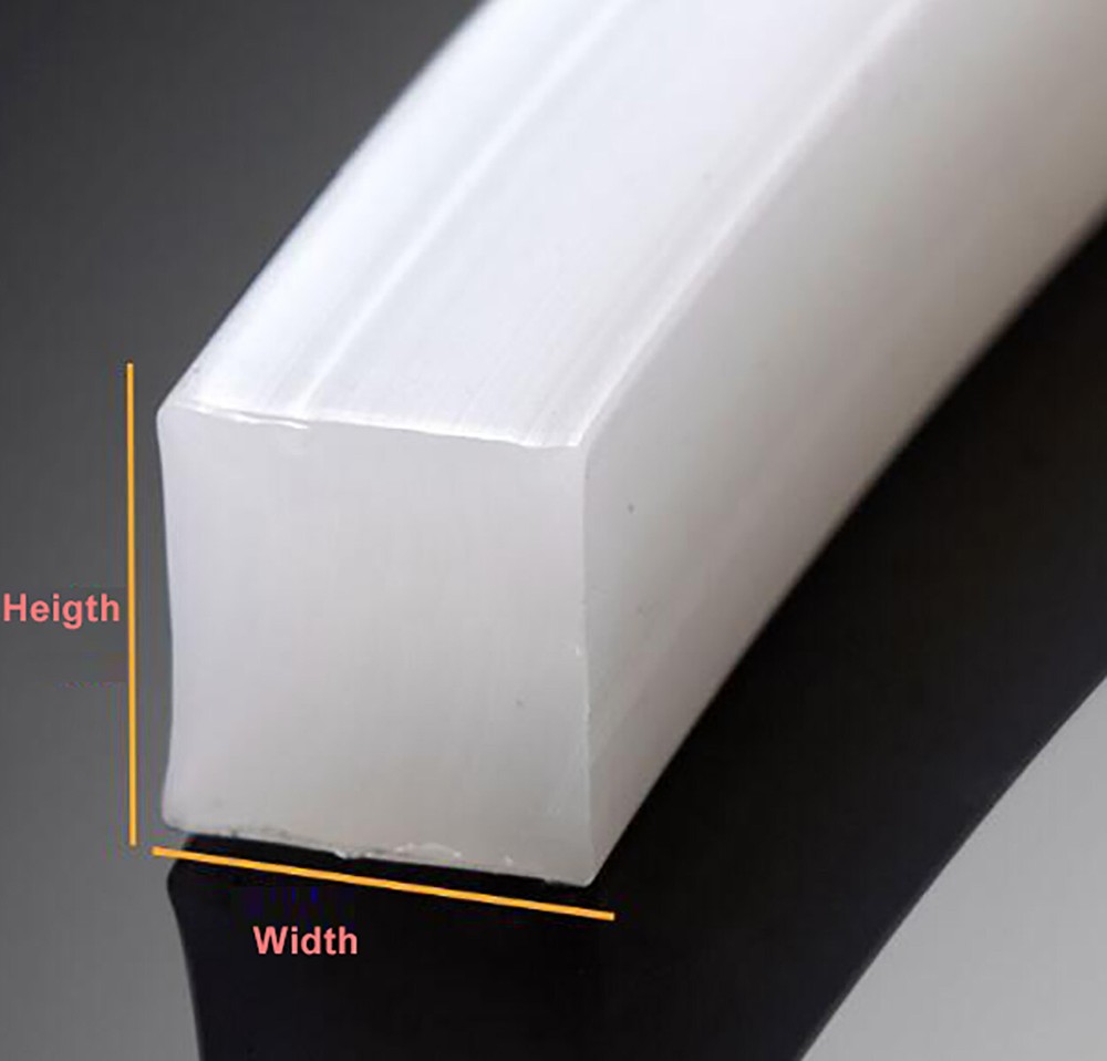 Silicone Rubber Solid Sealing Strip Gasket Square - Flexible Waterproof Non-slip