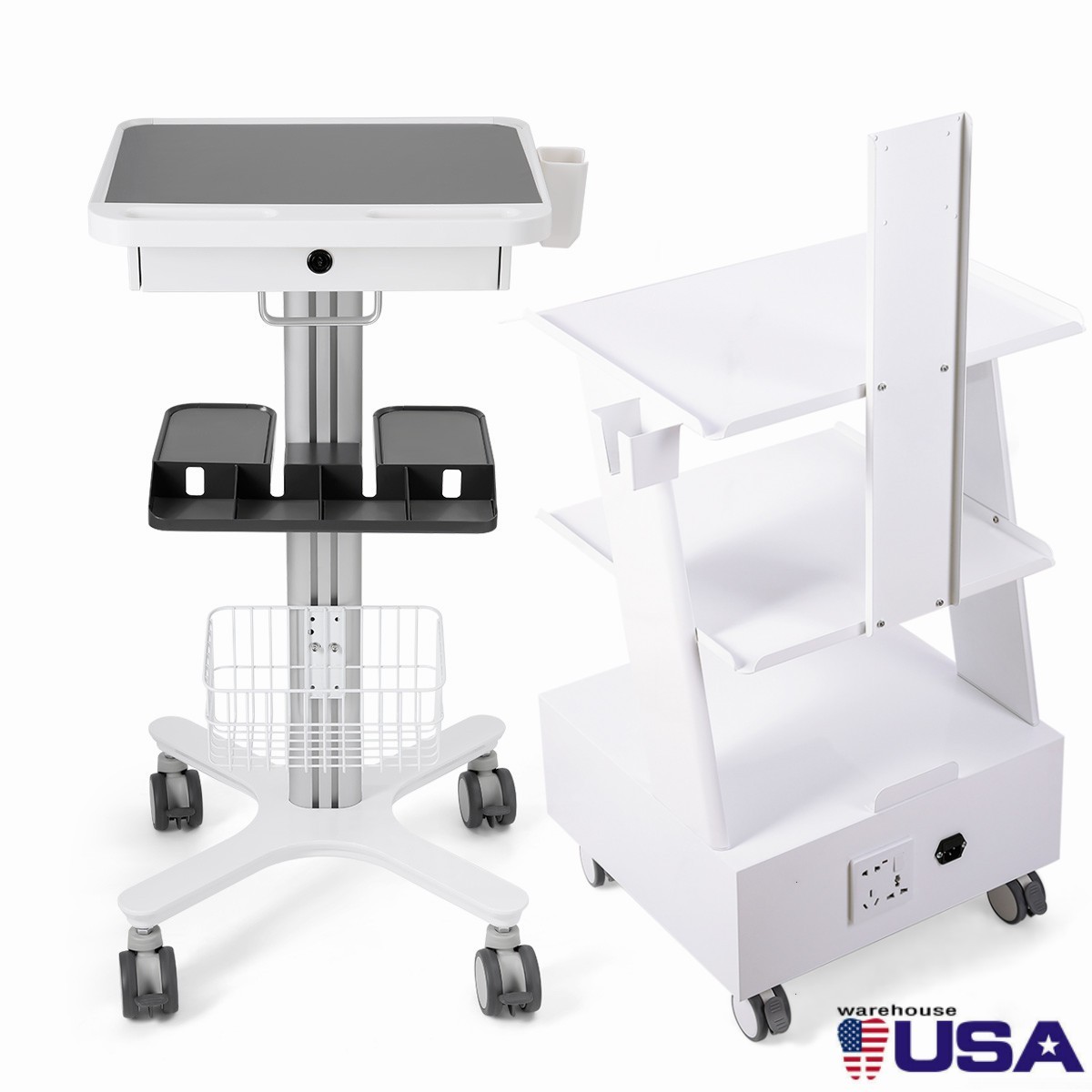 Dental Multi-Function Trolley Cart For Dental Oral scanner/Endodontic Cart