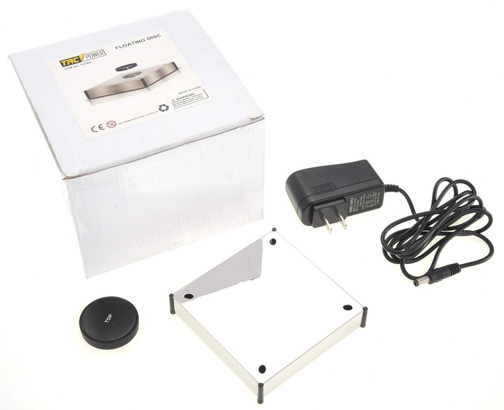 Magnetic Levitation Floating Mirror LED Platform Hover Disc Desktop Display New