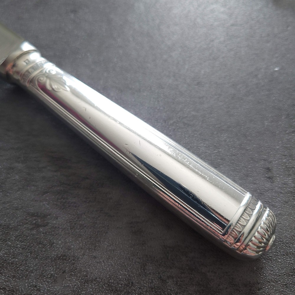 Christofle Malmaison 9pcs Silverplate Flatware Table Knife Fork Spoon Excellent