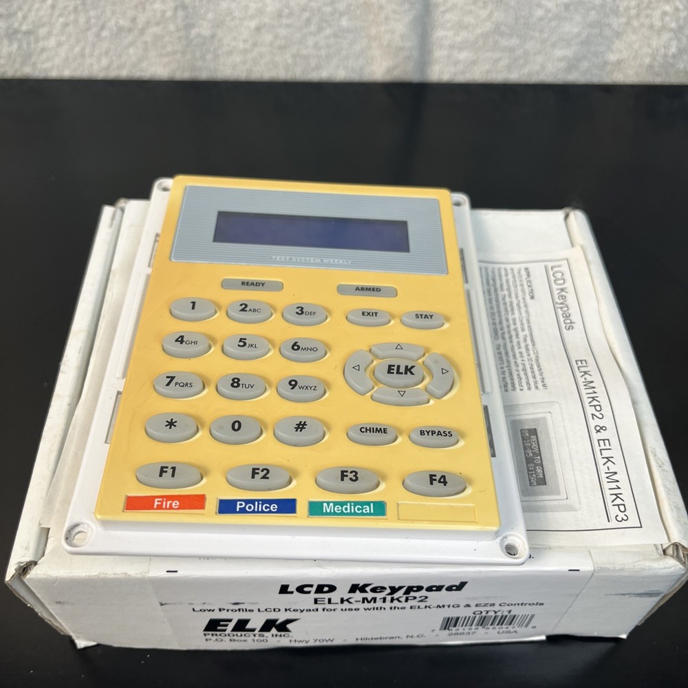 Elk M1KP2 LCD Low Profile Programmable Keypad