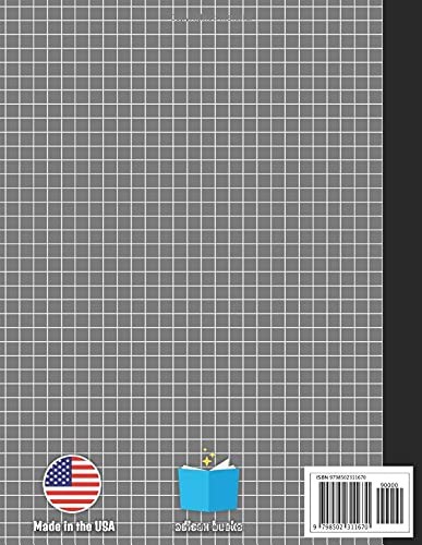 Graph Paper Composition Notebook: Grid Paper, Quad Ruled, 109 Sheets, 8.5x11