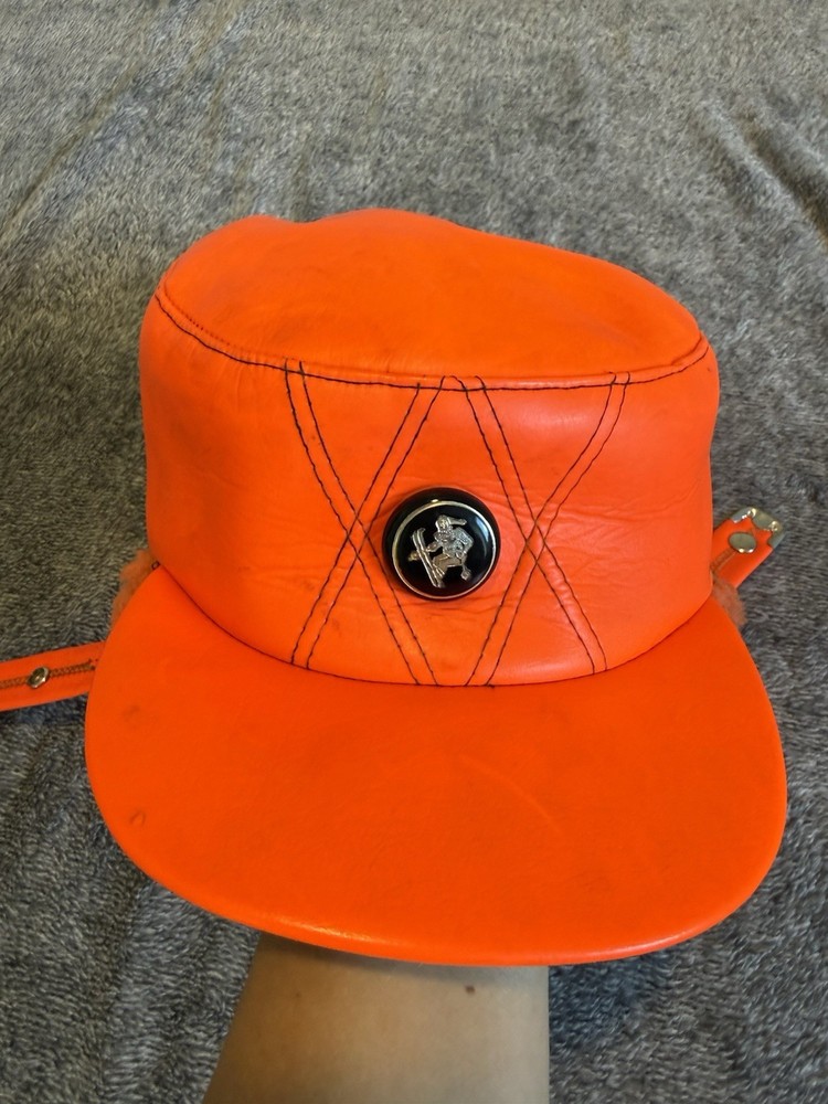 Bright Orange Ski Hat Size 7 5/8