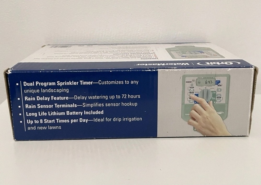 Orbit WaterMaster 6 Station Dual Program Sprinkler Timer Model 57196 - New