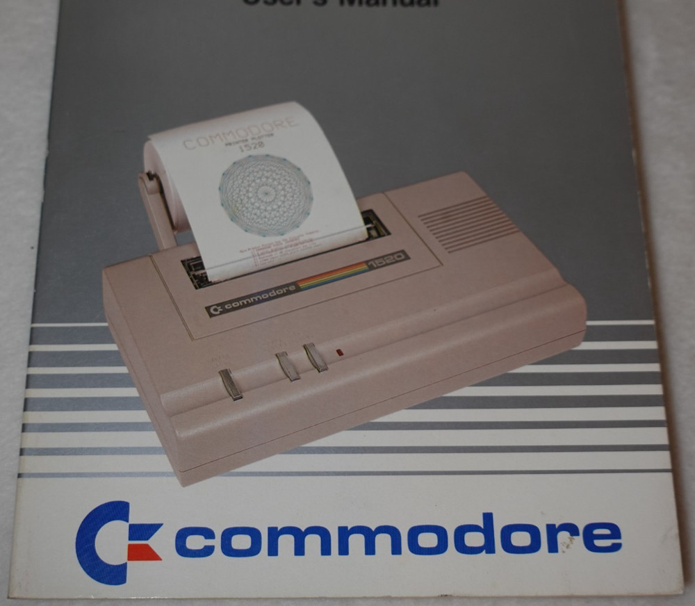 Commodore 1520 Printer Plotter 1983 Vintage Original User's Manual