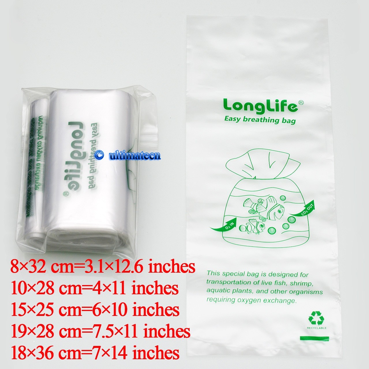 300/ 400/ 500 pcs - LongLife Aquarium Breathing Bags ~Kordon breather Substitute