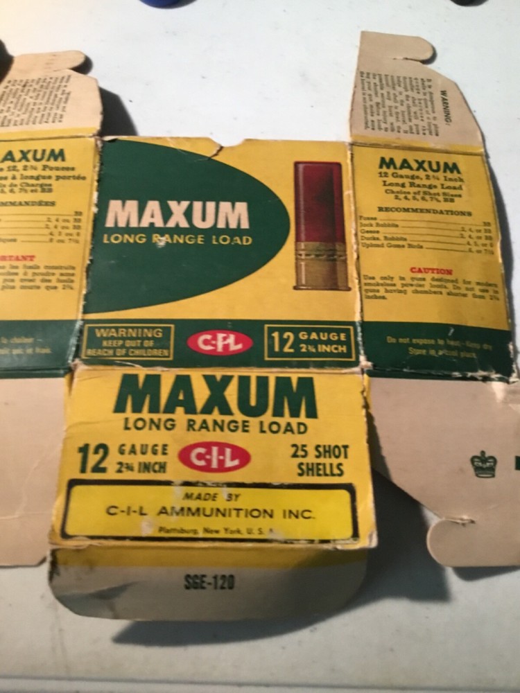 maxum 12 guage shot shell box