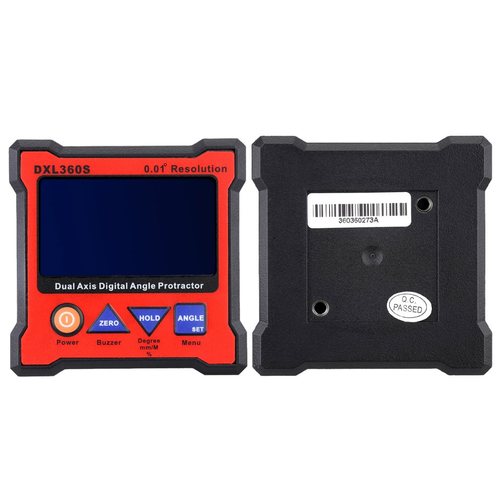DXL360S Dual Axis Angle Protractor Dumpy Level Dual-axis Gauge Diagnostic Tool