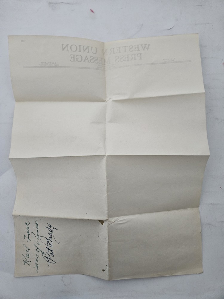 Pat Brady Actor Autograph