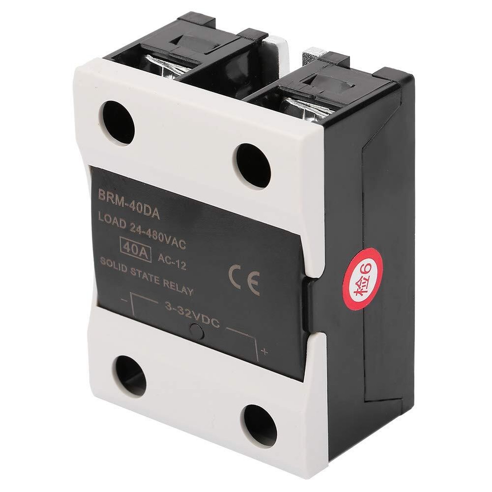BRM-40DA Load 24-480VAC Solid State Relay Reduced EMI. Ideal for Heating Cool...