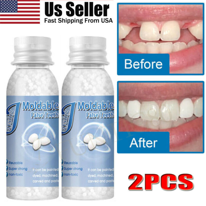 Resin False Teeth Solid Glue Temporary Tooth Repair Moldable Teeth Gap Denture