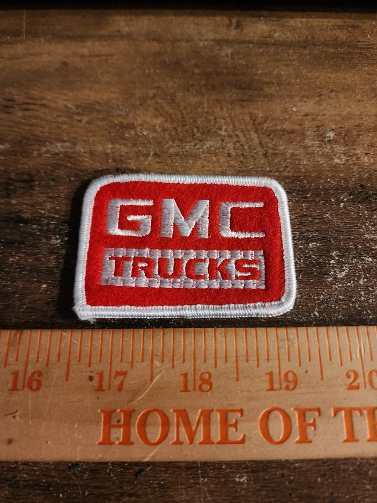 Vintage GMC Trucks Small Rectangular Sew On Patch FREE SHIPPING