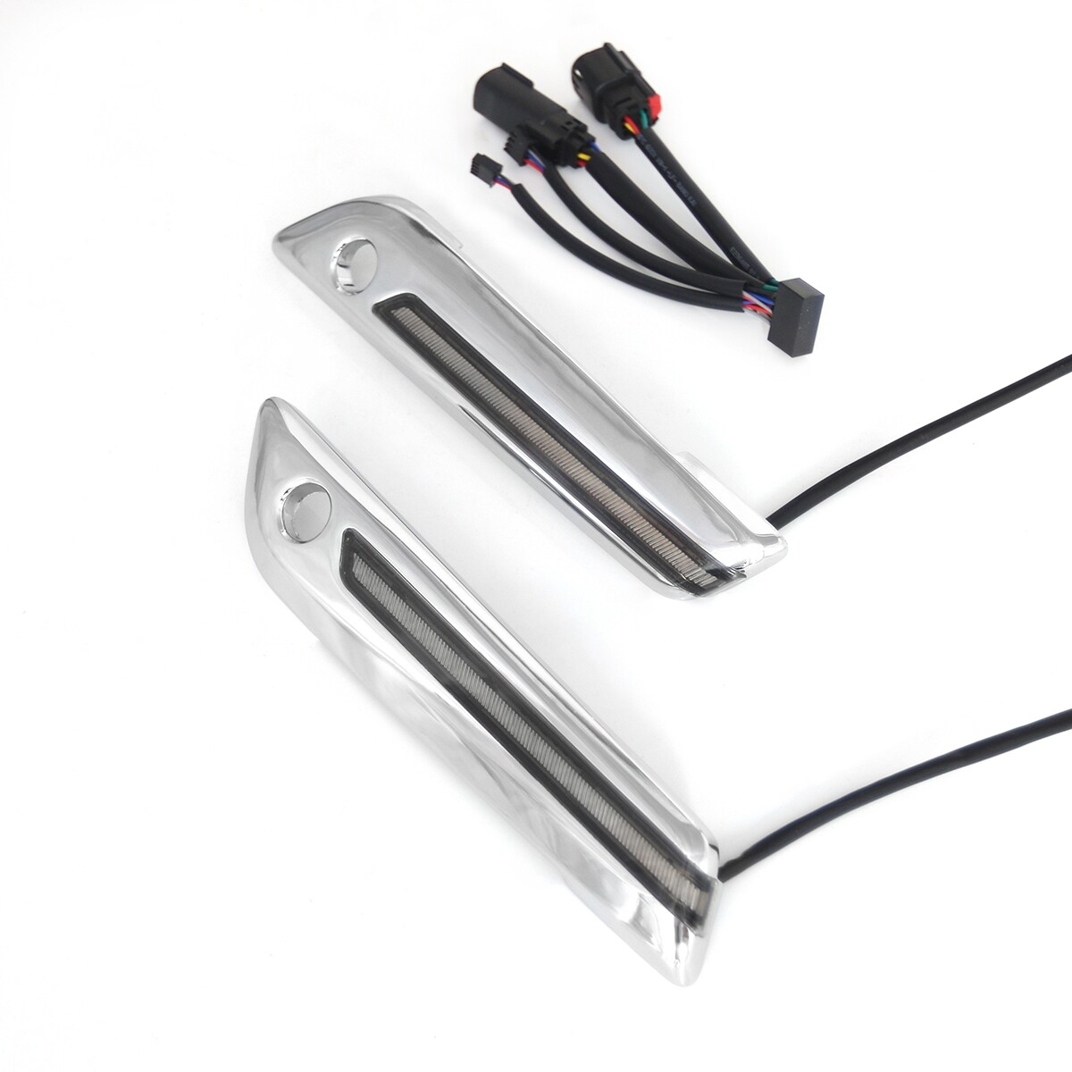 ​​LED Saddlebag Lights Smoke Lens For Harley Touring Street Glide 2014-2023