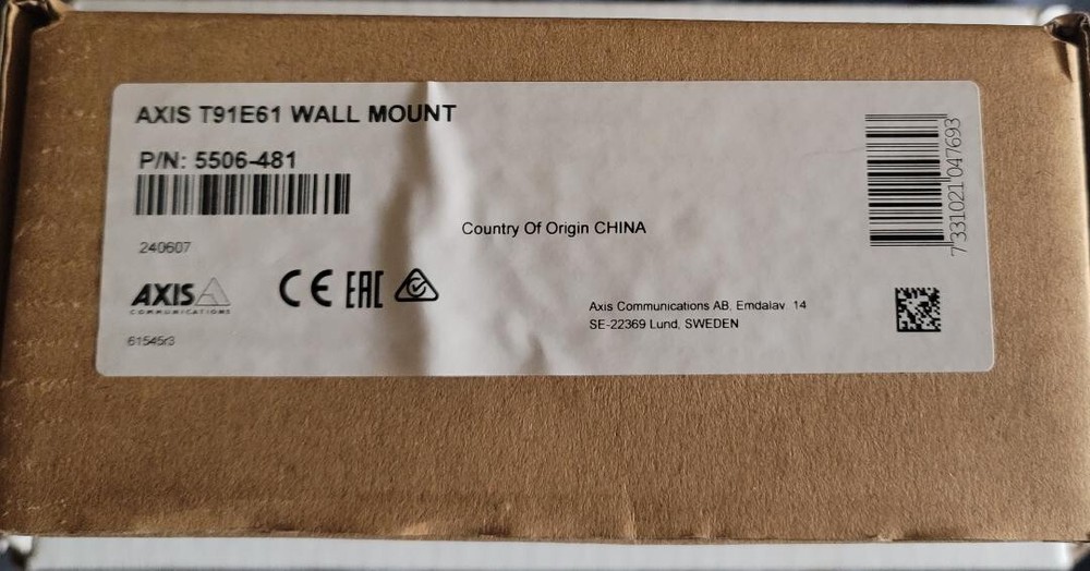 Axis T91E61 Wall  Mount - White