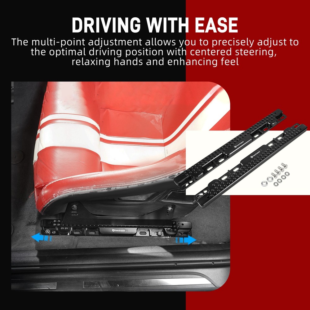 Adjustable Racing Seat Bracket Adapter For BMW E82 E90 E91 E92 1 3 Series 05-13