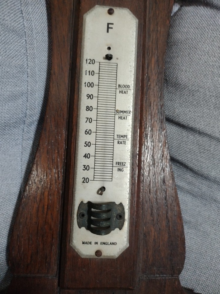 Vintage British Barometer - Missing Thermometer