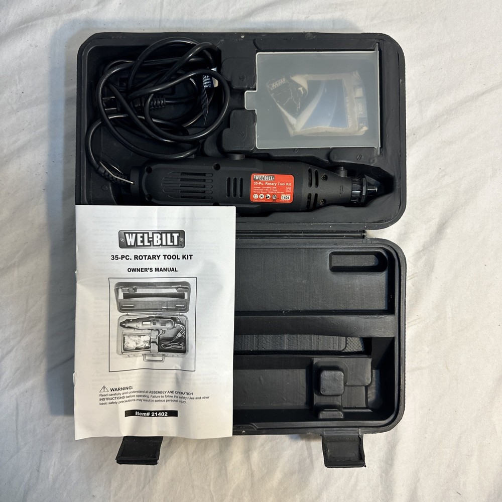 Wel-bilt Rotary Tool Kit With Case