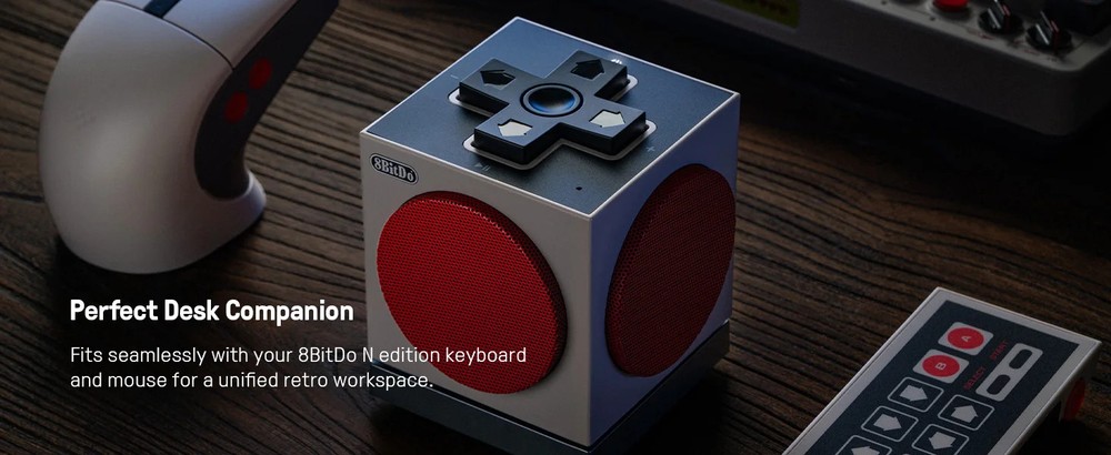 8BitDo Retro Cube 2 Wireless Bluetooth Speaker for N Edition Keyboard and Mouse