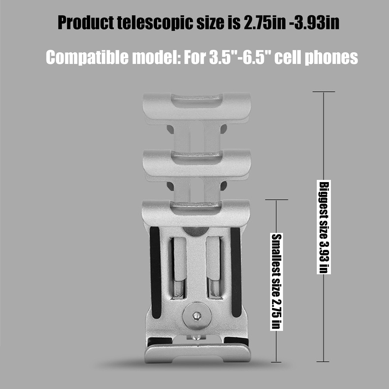 360° Aluminum Bike Motorcycle Stand Handlebar Mount Bicycle Cell Phone Holder