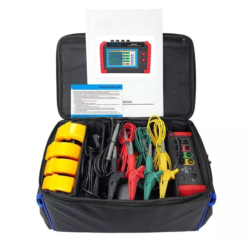 3-Phase Power Quality Analyzer with Current Clamp 1.0A~1000A Screenshot Save