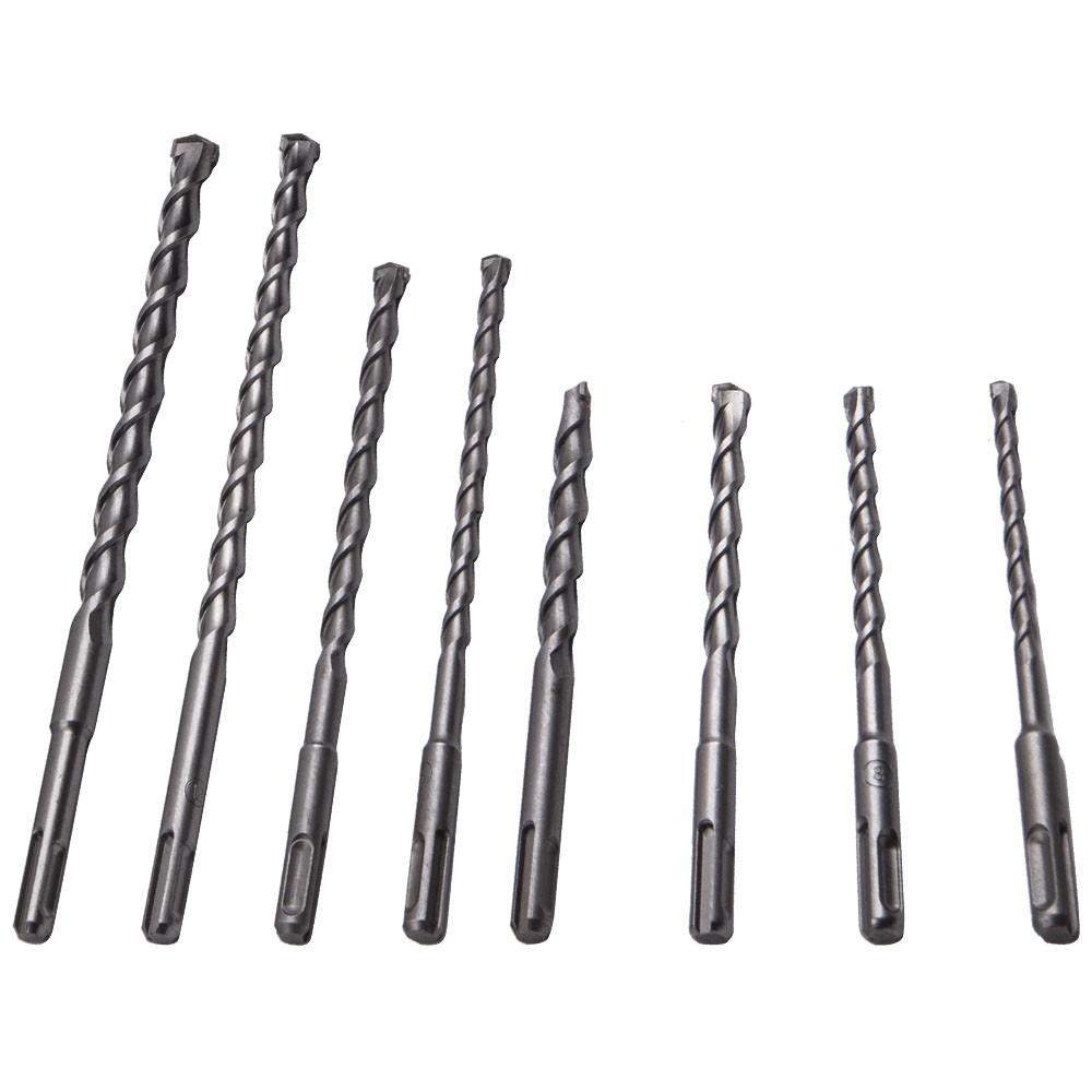 17x Rotary Hammer Bits Drill Bit & Chisel Set for SDS Plus Drills NEW US