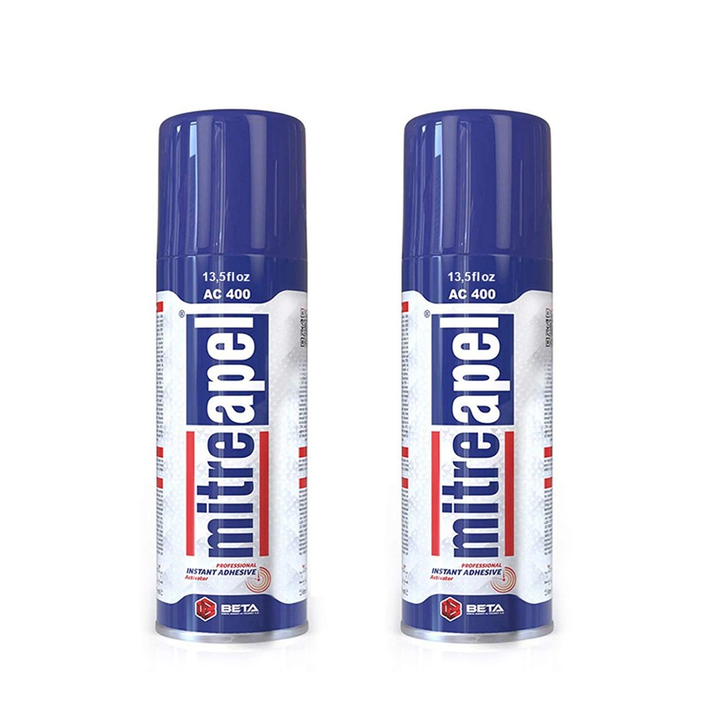 Activator (2 x 13.5 fl oz) Spray Accelerator for CA Super Glues (2 Pack)