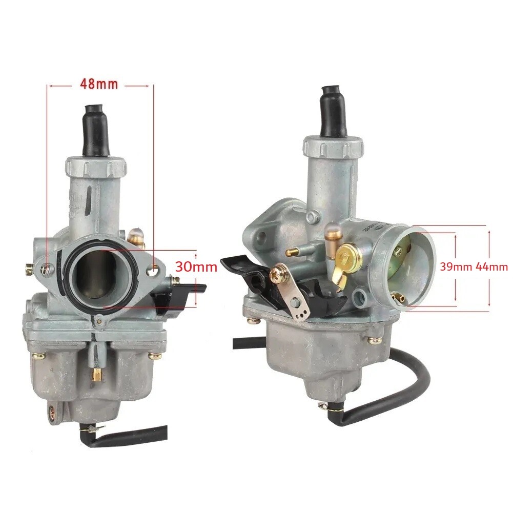 PZ30 Carburetor 30mm Carb 200cc 250cc Dirt Bike ATV Taotao SunL JCL w/ Cable Kit