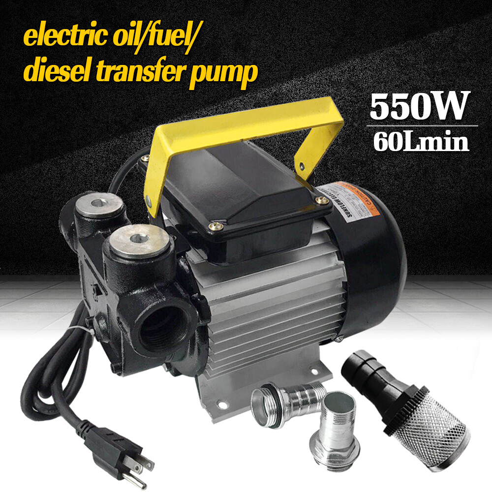 16GPM 550W Oil Diesel Fuel Transfer Pump 110V AC Self Priming 60L/min Oil Pump