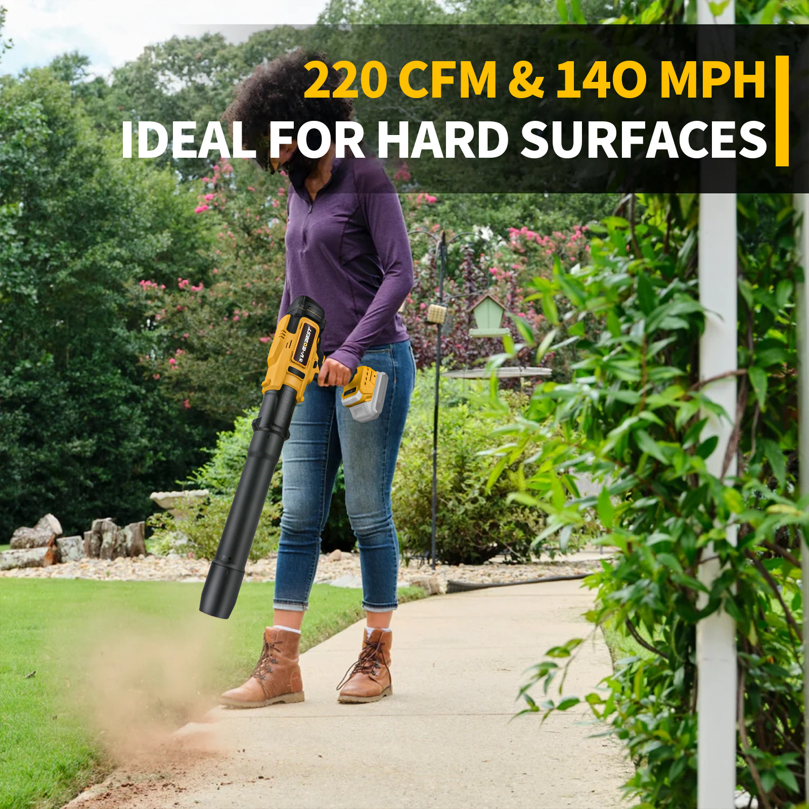 For Dewalt 20V MAX Battery Cordless Turbine Leaf Blower Compact Handheld Blower