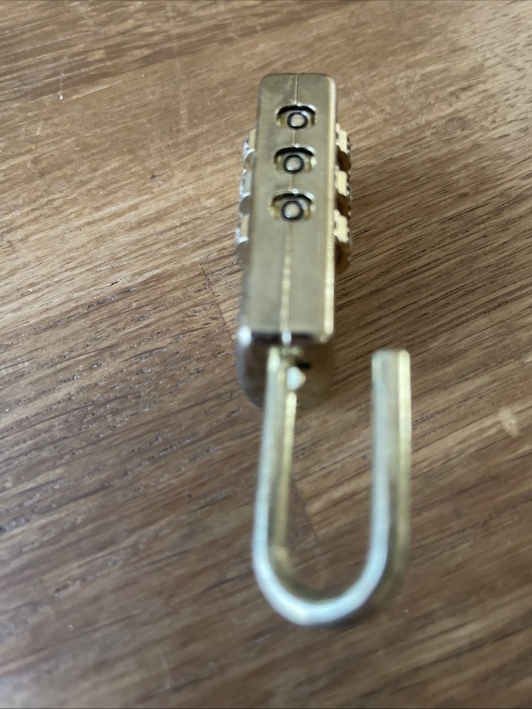 HARTMANN Luggage Brass Type Combination Lock 3 Number Code