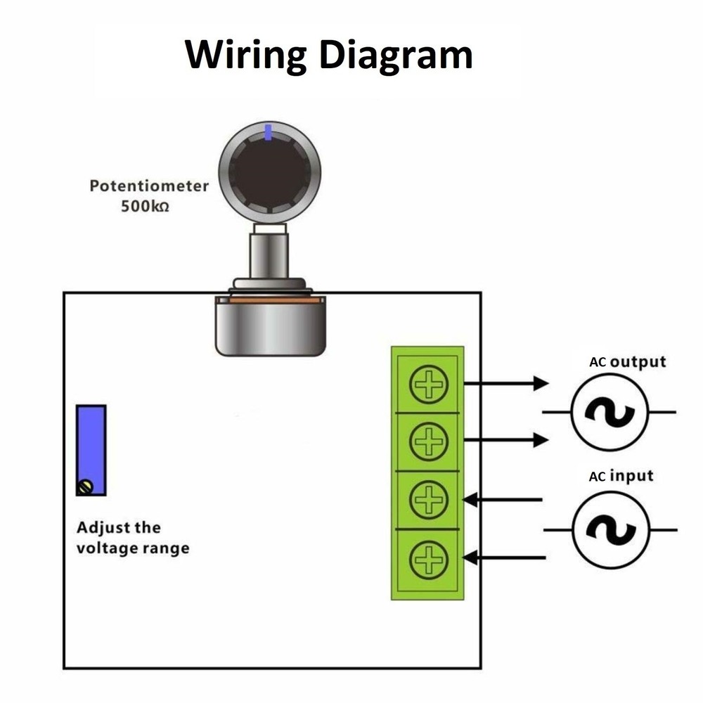 2000W 110V AC SCR Voltage Regulator Adjustable Motor Speed Control Controller