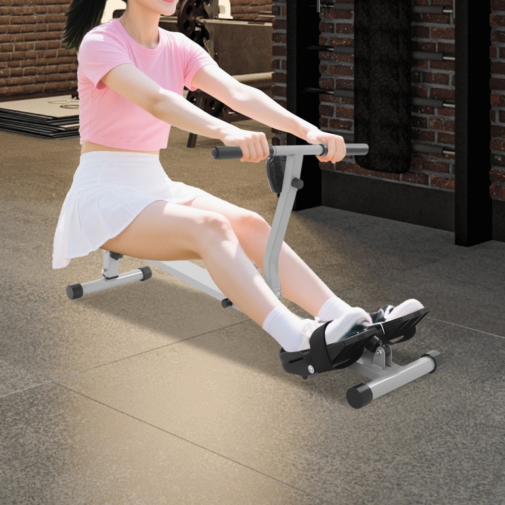 Rowing Machine Freestanding Adjustable Foldable Rowing Exercise Machine Fitness