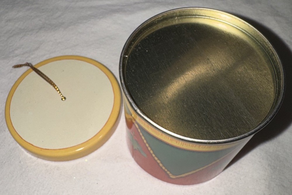 Hallmark Ornament Tin Drum Tree Trimmer Container